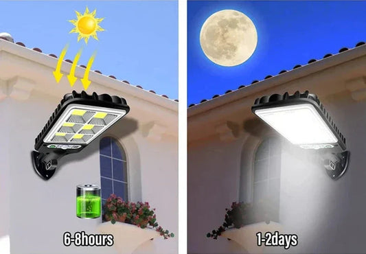 6000 Lumen Solar Floodlight with Motion Sensor